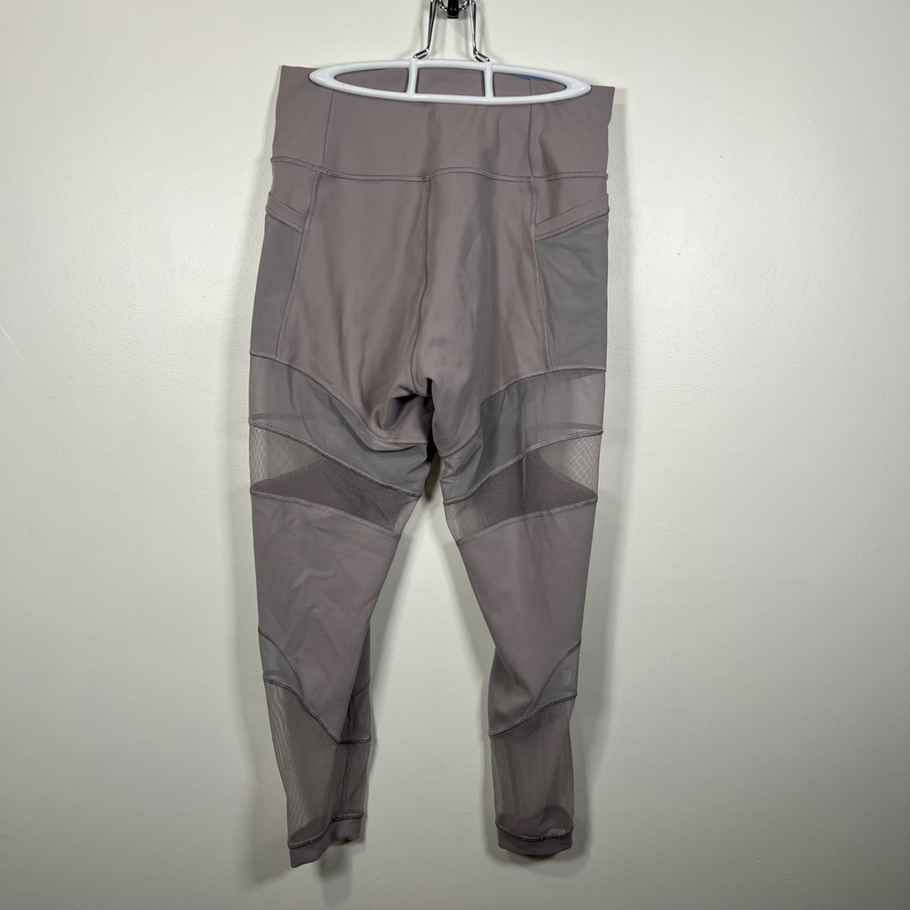 Lululemon Womens Tight Stuff Tight II Leggings Mesh Pockets Mauve Size 12